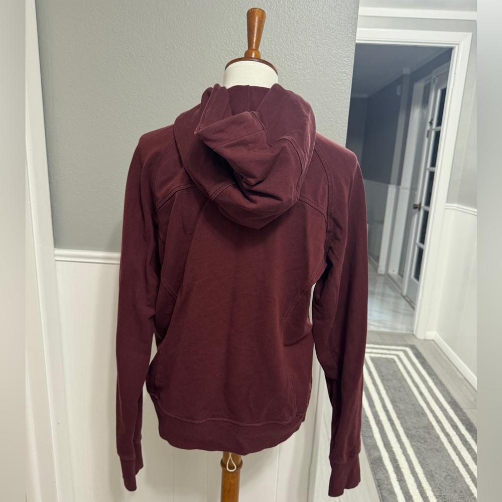 Lululemon Scuba Pullover Hoodie Red Merlot Size 8 - Picture 3 of 8